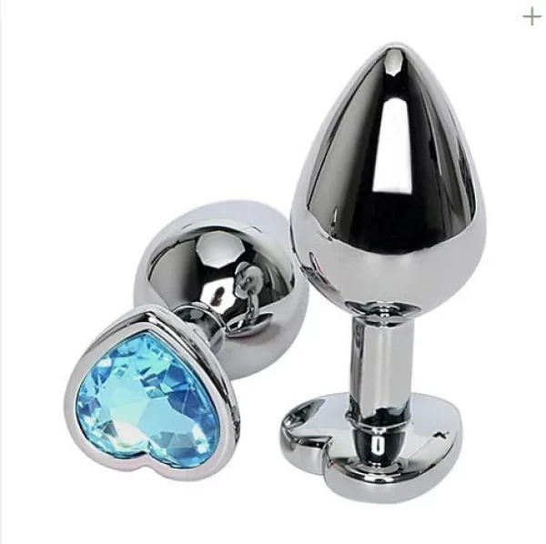 Plug Anal Inox Bijou Cœur Taille L