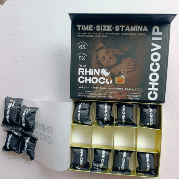 Chocolat Aphrodisiaque Rhino Choco VIP au Rhum