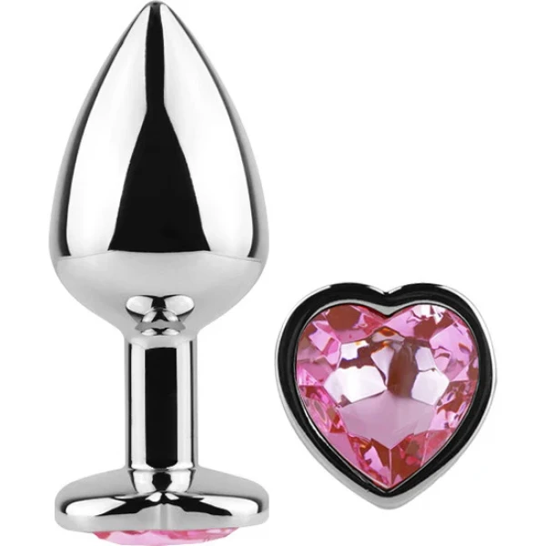 Plug Anal Inox Bijou Cœur Taille S