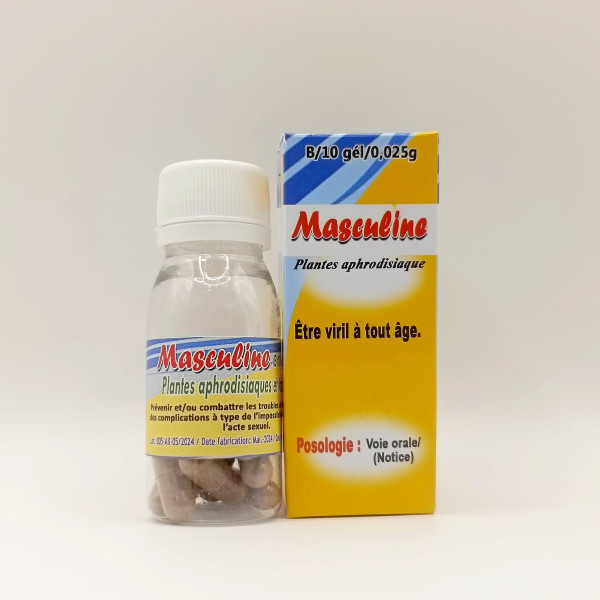 Aphrodisiaque pour Hommes Masculine 10 gélules