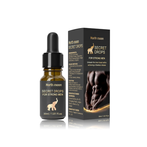 Gouttes d'érection Secret Drops de North Moon 30 ml