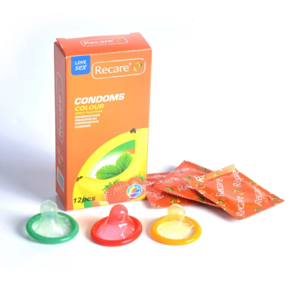 Préservatifs Recare Colorés et Parfumés Boîte de 12