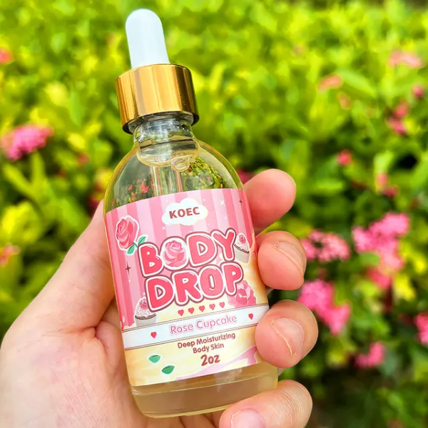 Huile de Massage Parfumée Body Oil Rose Cupcake 60ml