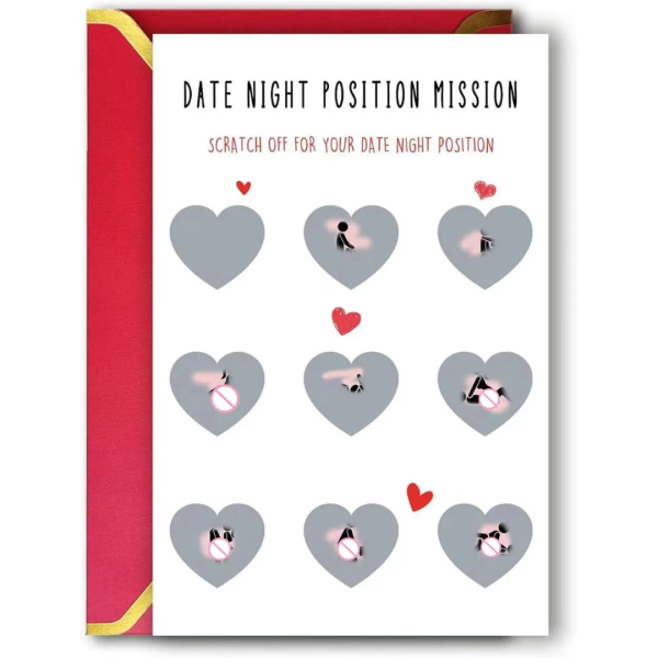 Jeu de Cartes à Gratter Positions Sexuelles