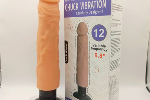 Pénis vibrant réaliste ventouse Chuck Vibration 25 cm