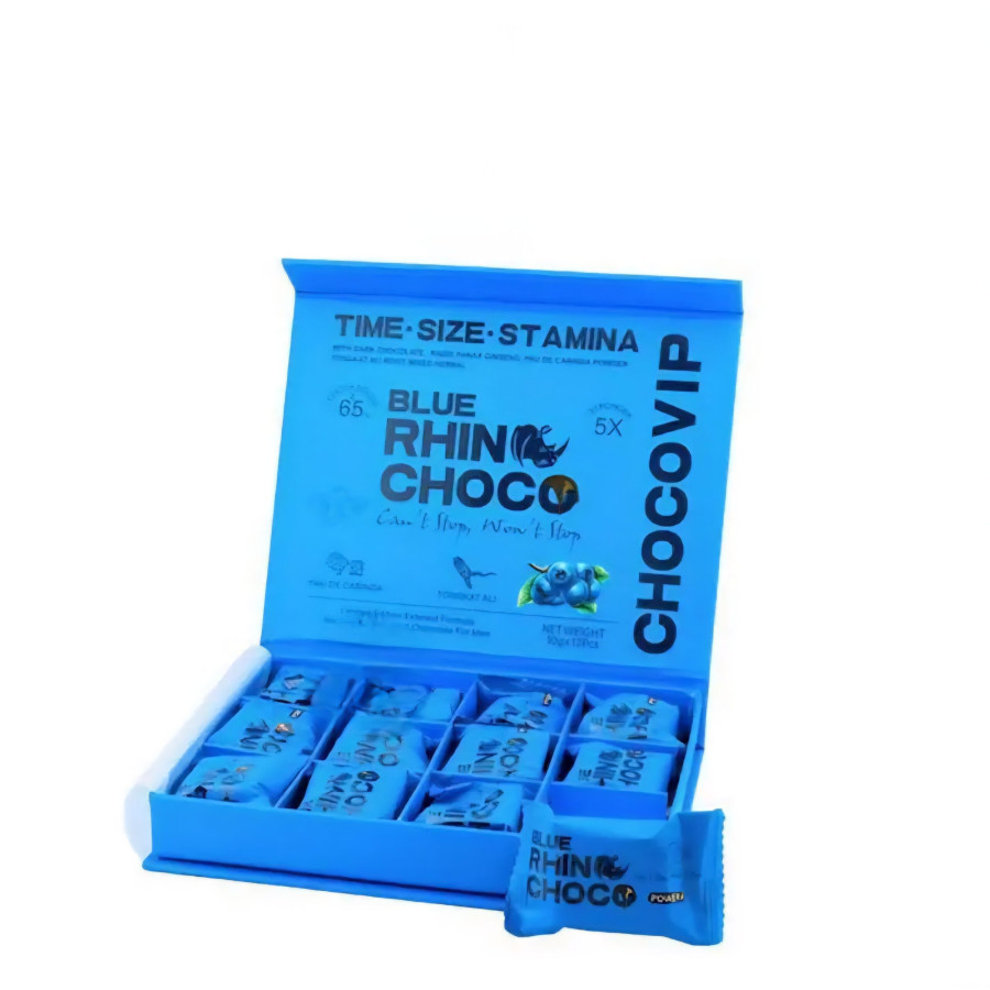 Chocolat Aphrodisiaque aux Myrtilles Rhino Choco VIP