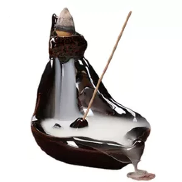 Brûleur d’Encens à Refoulement Canoe