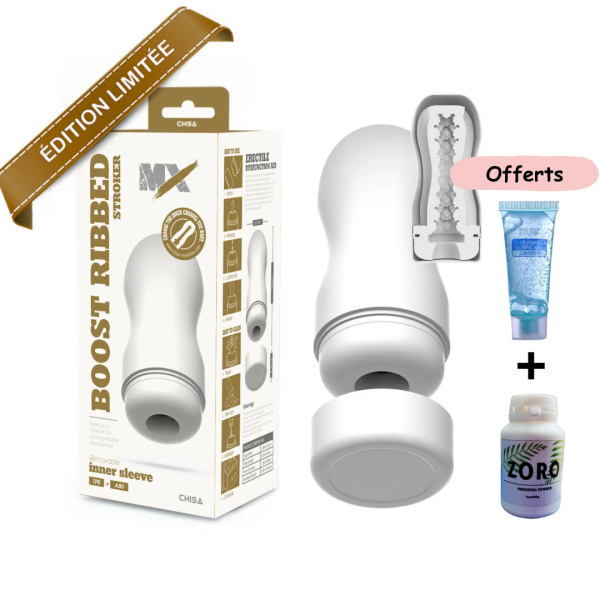 Masturbateur Boost Ribbed Stroker de MX