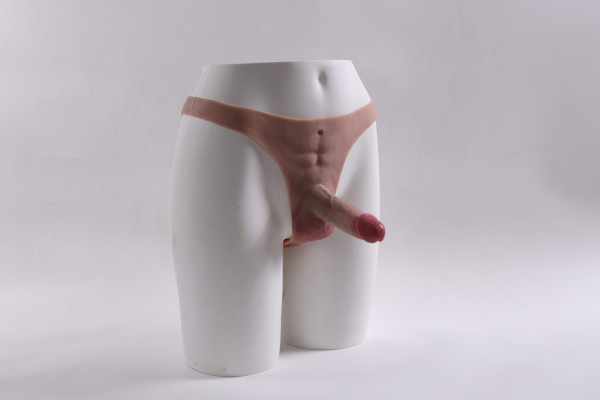 Gode ceinture seconde peau Deep Penetrator Blond