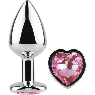 Plug Anal Inox Bijou Cœur Taille S