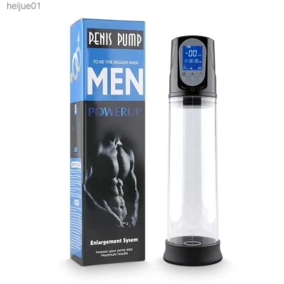 Pompe à Pénis Automatique Digital Power Up Bleu